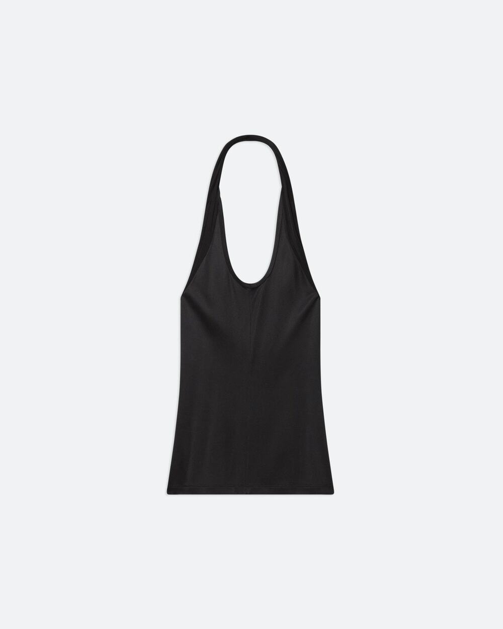Helmut Lang Dancer Liquid Jersey Halter Top - XS - Black